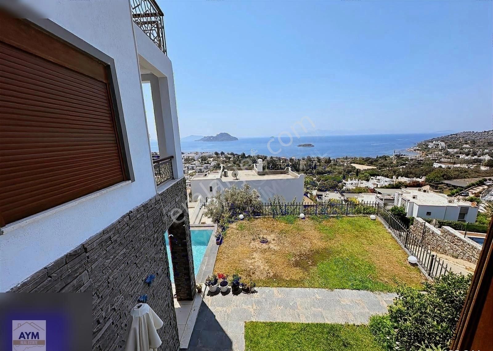 Bodrum Kadıkalesi Satılık Deniz Manzaralı Havuzlu Müstakil Villa - Görsel 19