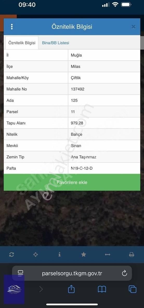 Muğla Milas Çiflik Yatırımlık Tarla