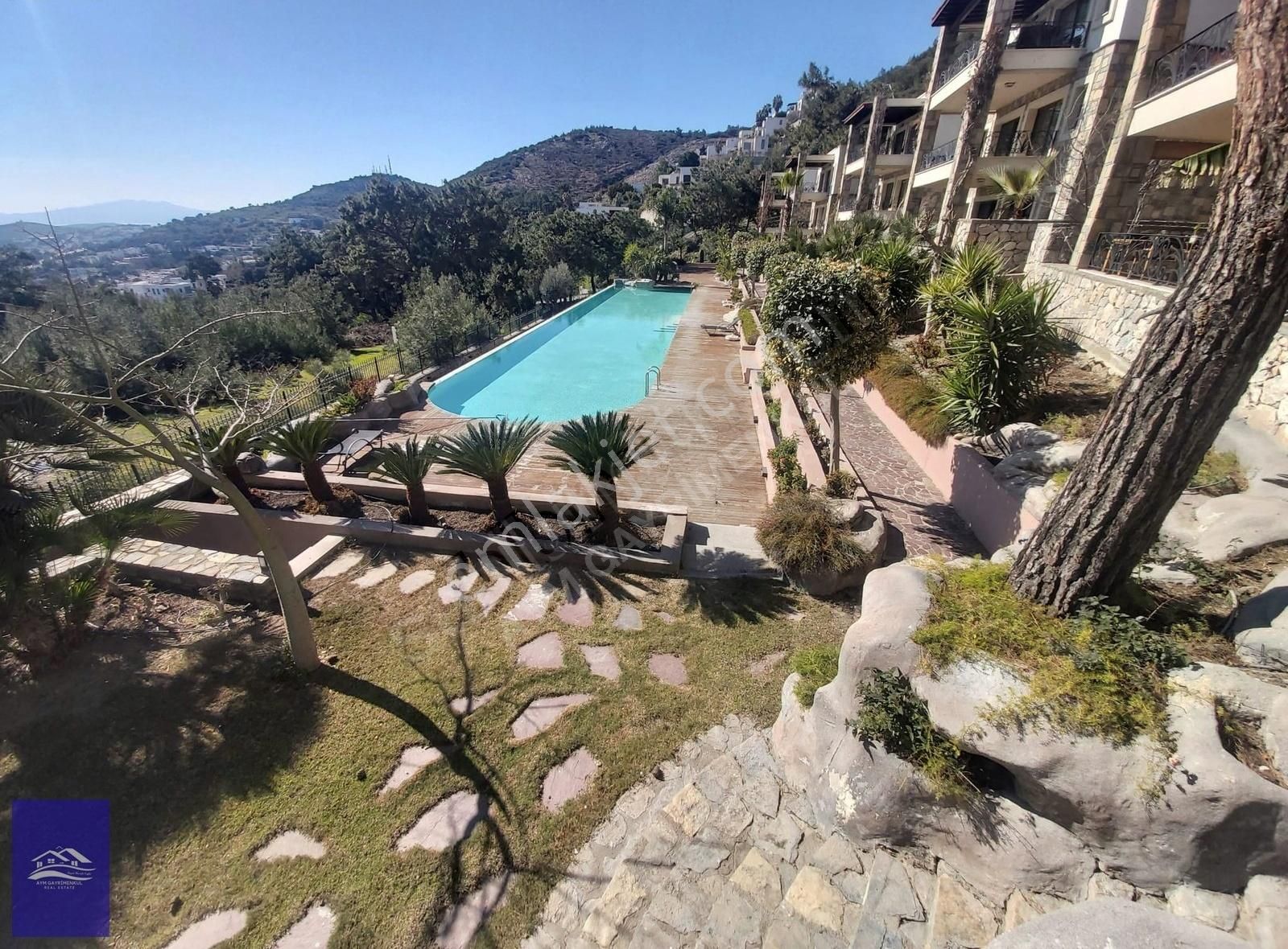 Bodrum Merkez Havuzlu Sitede Satılık Giriş Kat 2+1 Daire - Görsel 14