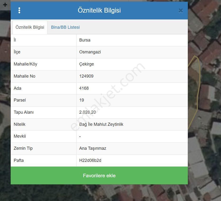 Bursa Çekirge'de Satılık 305 Metrekare Bağ - Görsel 10