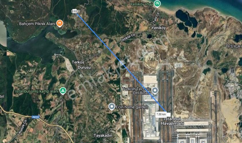 Arnavutköy Durusu Mah Satılık Arsa , 6,278 M2 Cadde Cephe Müstakil - Görsel 9