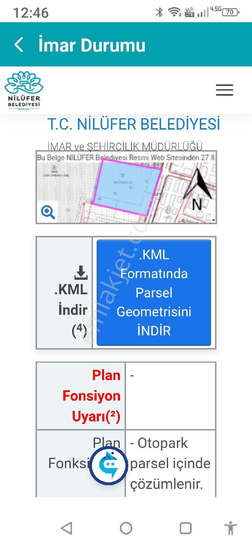 Nilüfer Balat Arsa 133 M2 Hisse - Görsel 2