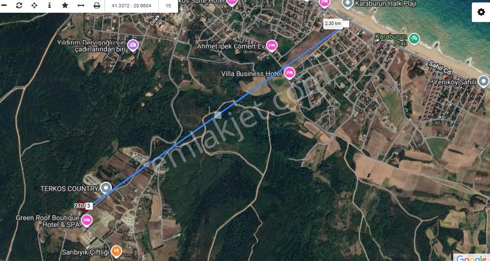 Arnavutköy Durusu Mah Satılık Arsa , 4,034 M2 Cadde Cephe Müstakil - Görsel 2