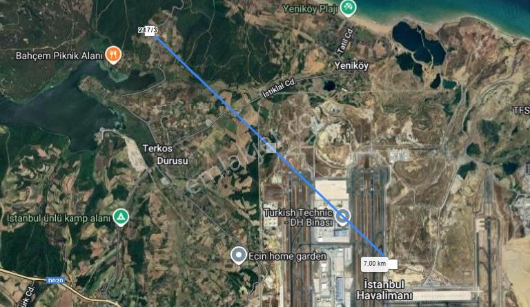 Arnavutköy Durusu Mah Satılık Arsa , 4,034 M2 Cadde Cephe Müstakil - Görsel 3