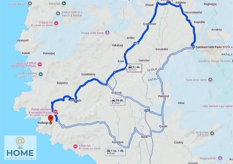 Home Gayrimenkul Den Fırsat Fethiye Seydikemer De 3797m2 Tarla - Görsel 9