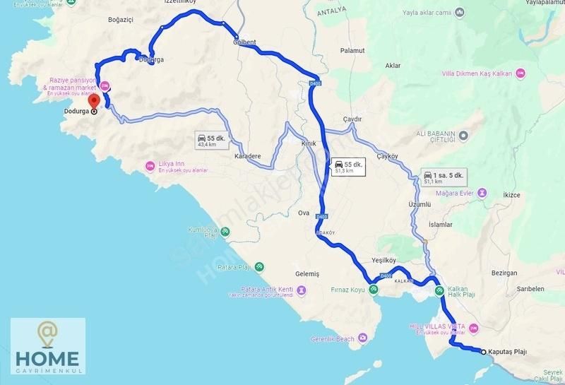 Home Gayrimenkul Den Fırsat Fethiye Seydikemer De 3797m2 Tarla - Görsel 22