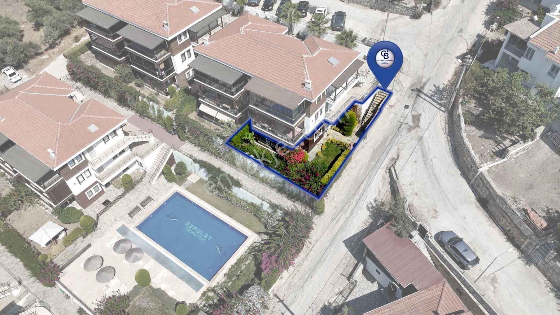 Cb Marina'dan Güllük'te Panaromik Deniz Manzaralı 3+1 Bahçe Katı - Görsel 2