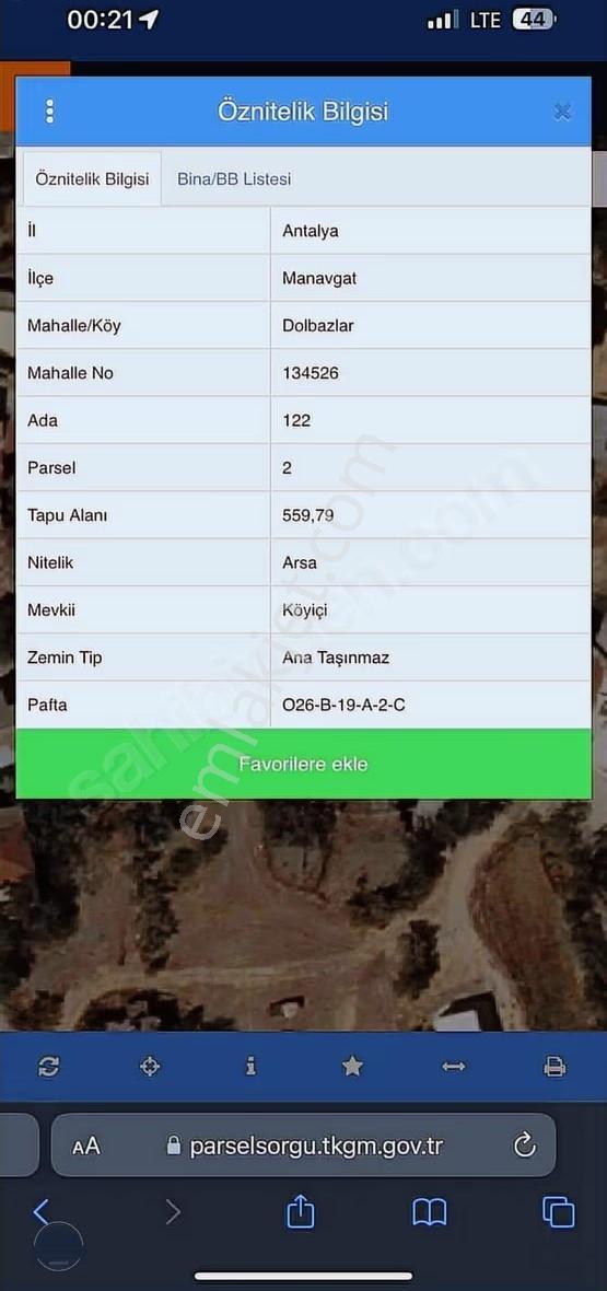 Dolbazlarda Tek Tapu Arsa