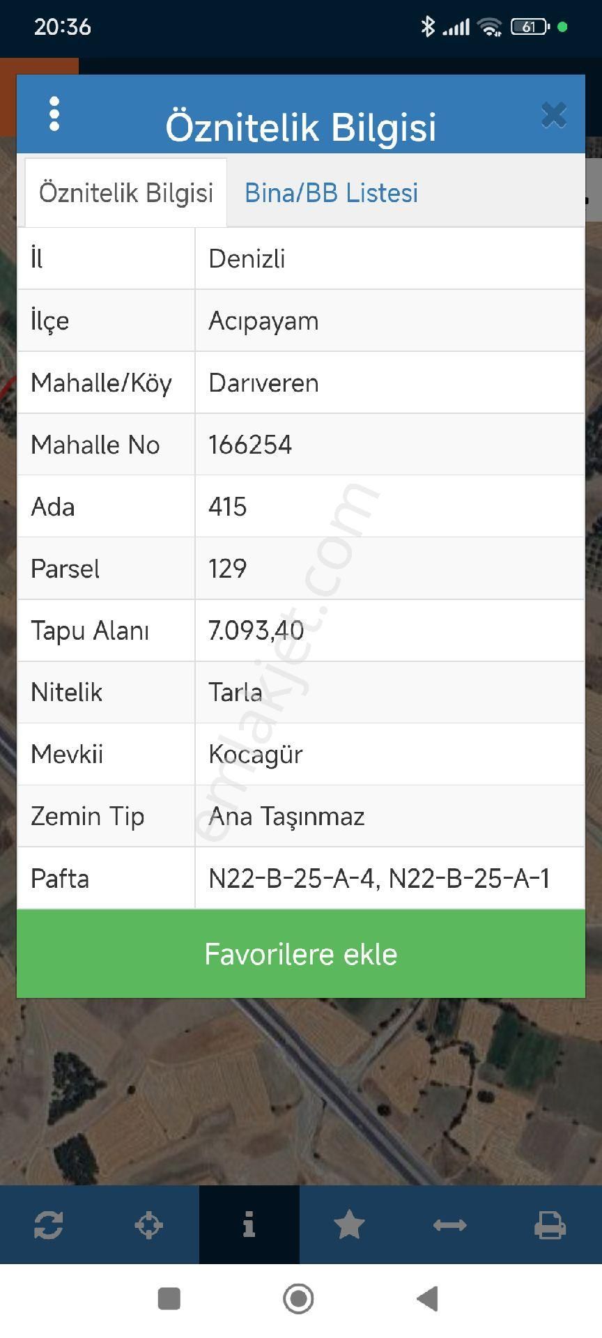 Denizli Acıpayam Dedebağı Satılık Tarla - Görsel 4