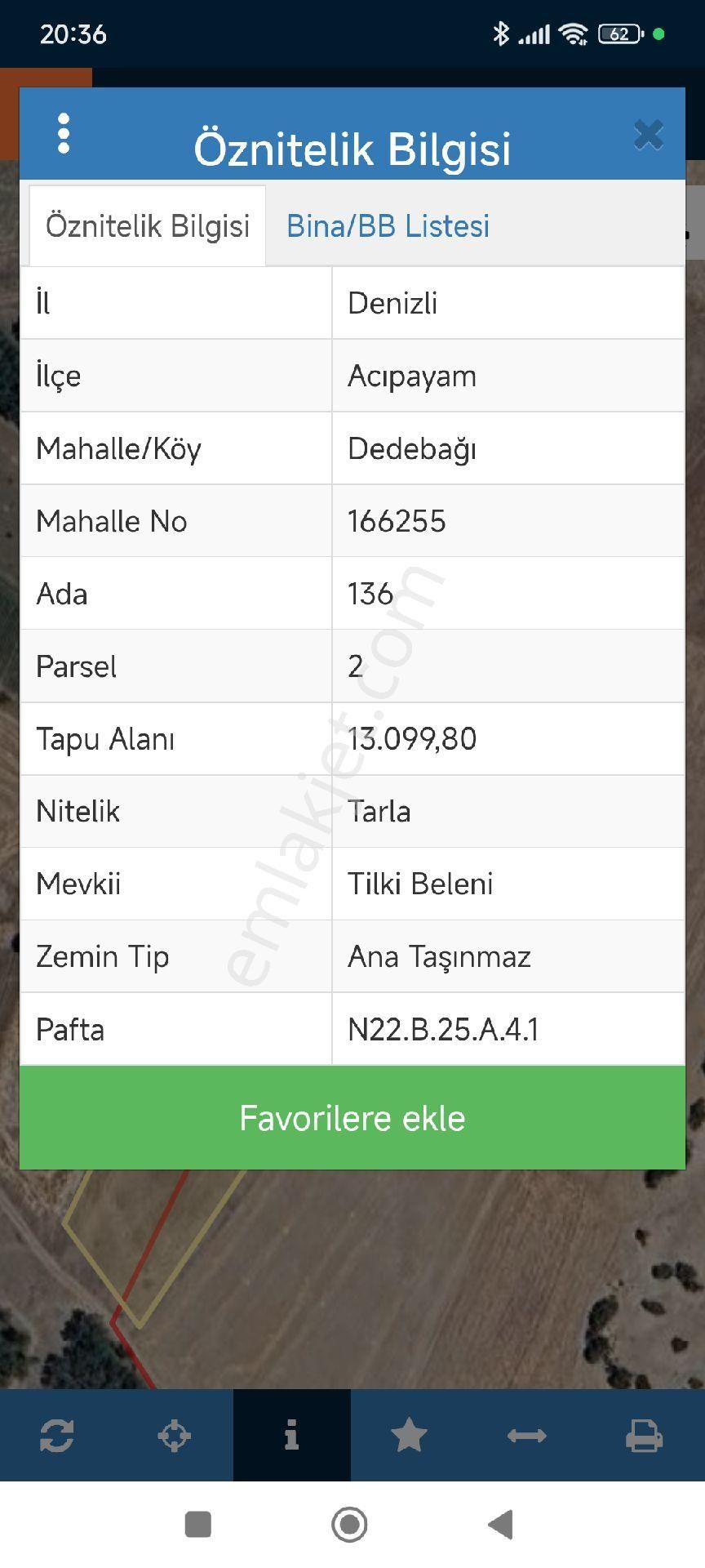 Denizli Acıpayam Dedebağı Satılık Tarla - Görsel 3