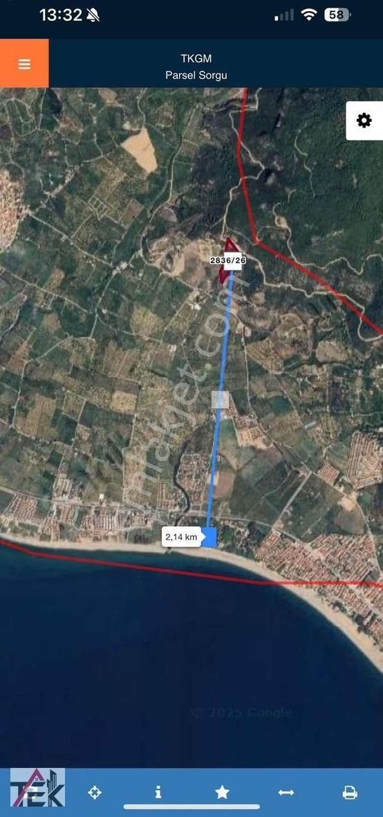 Menderes Gümüldürde Deniz Ve Doğa Manzaralı 40 Dönüm Eşsiz Tarla - Görsel 6