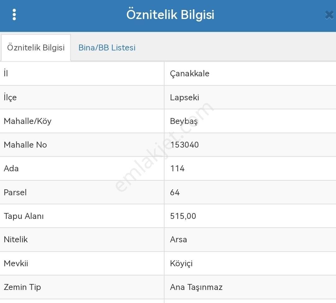 Çanakkale /lapseki / Beybaş Köyiçinde Yola Cephe 515m2 %80 Ve 2 Kat İmarlı Satılık Kıymetlı Arsa - Görsel 2