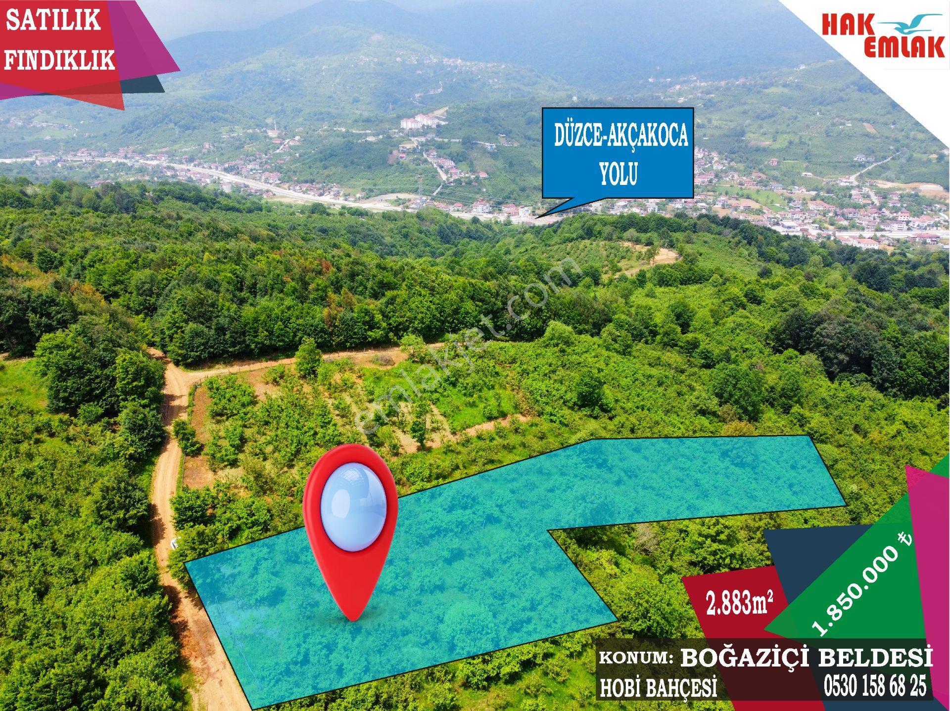 Hak Emlak'tan Boğaziçi-kabalak Mah. Satılık 2.883m² Hobi Bahçesi