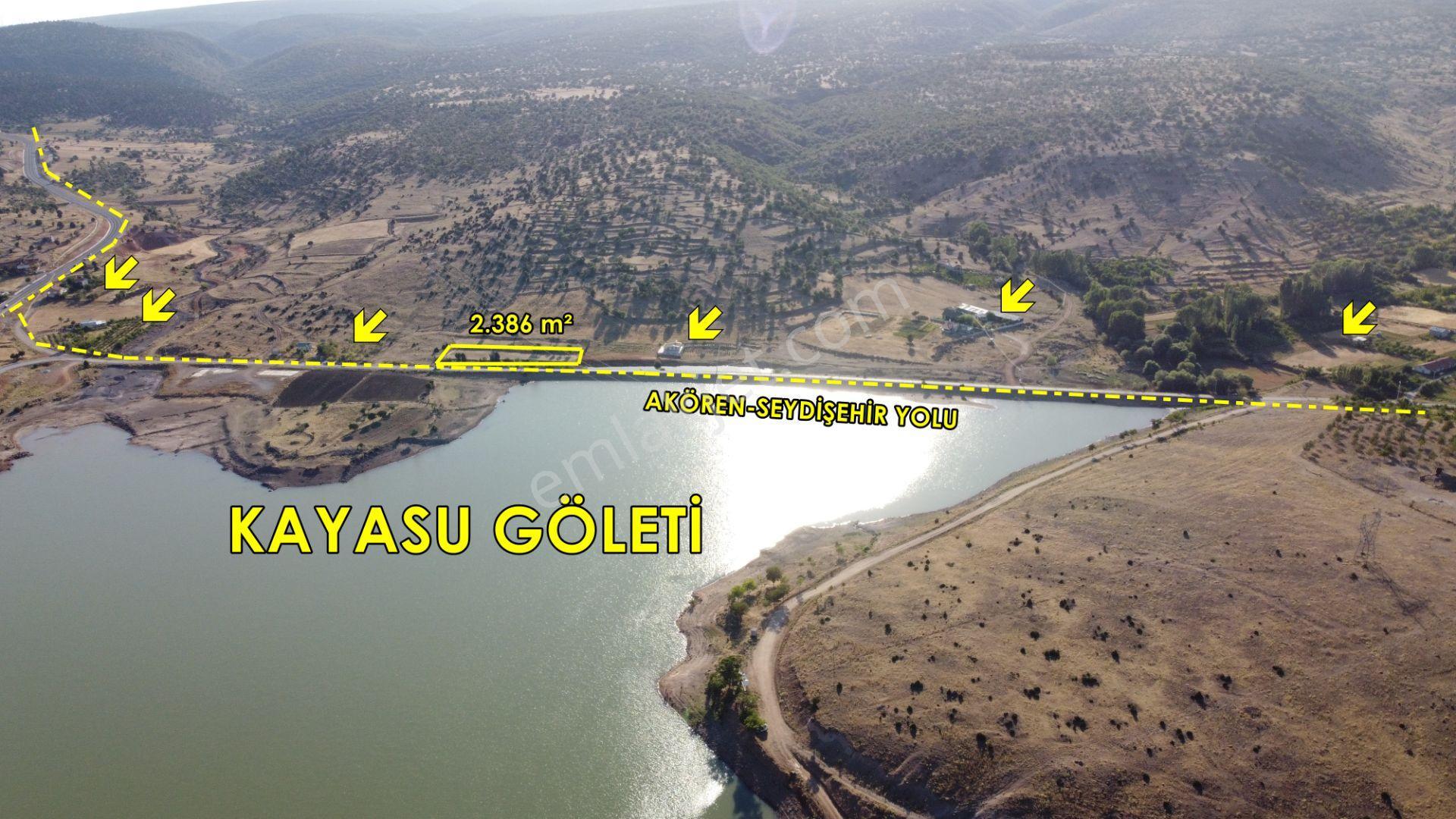 Konya / Akören / Kayasu Da Göl Dibinde Harika Konumda 2.386 M² Tarla - Görsel 4