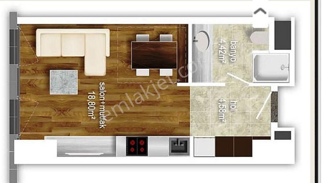 Güneşli G Plus Residence Kiralık 48 M2 Daire - Görsel 9