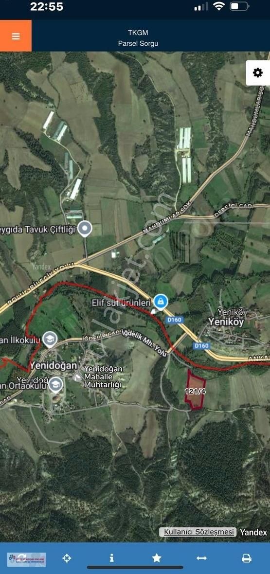 Sakarya Taraklı Yenidoğan'da Satlık Tarla - Görsel 2