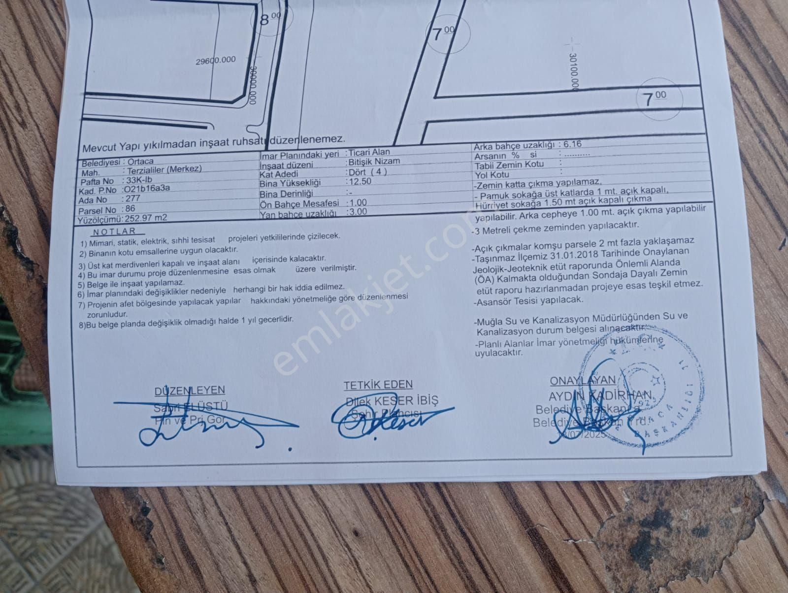 Ortaca Merkez %80 Ticarî İmar Hakkı Olan Yerimiz Satılıktır - Görsel 4