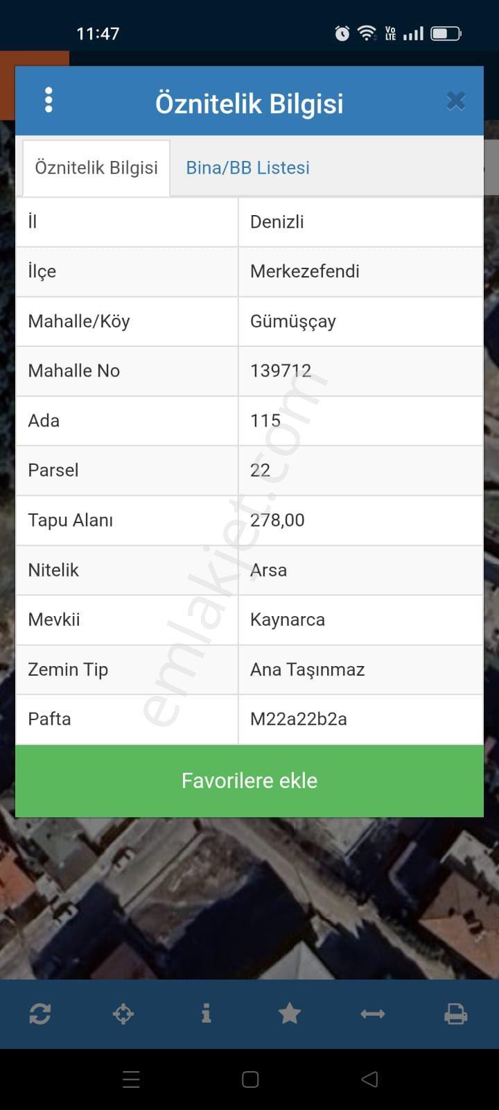 Denizli Gümüşçay Satılık Arsa