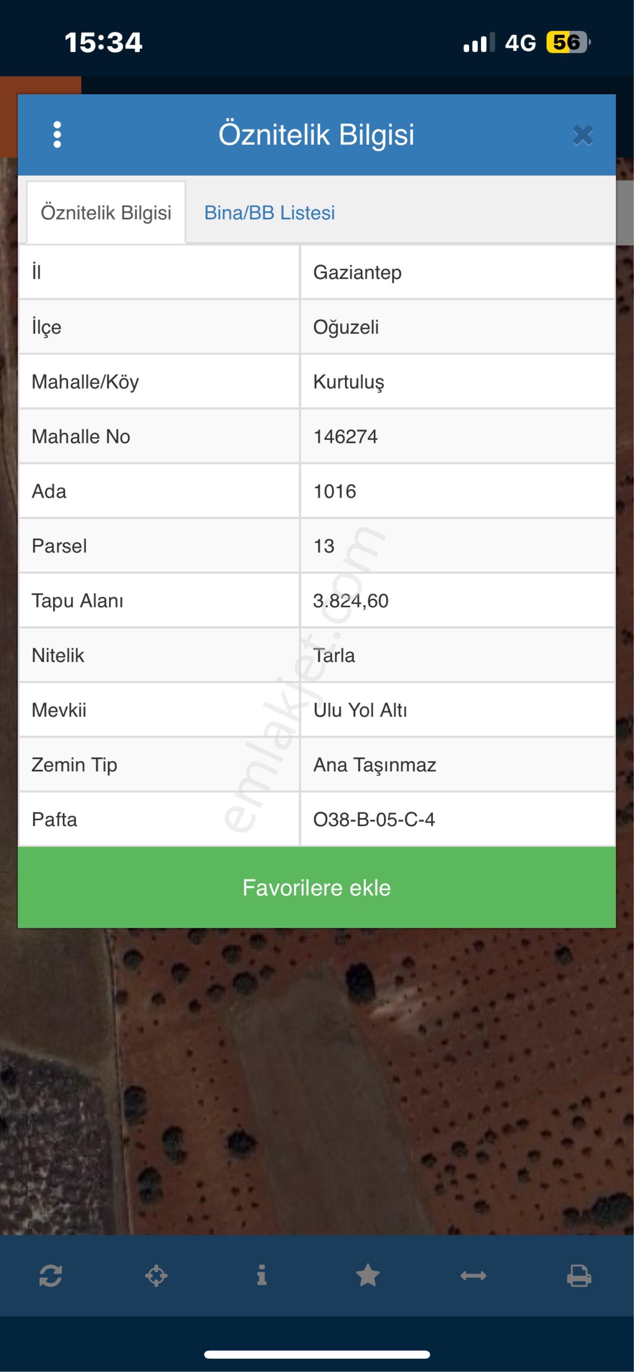 Oğuzelinde Tek Tapu 3824 Metre Mahsüllü Kızmızı Kepir Topraklı Bağ - Görsel 2