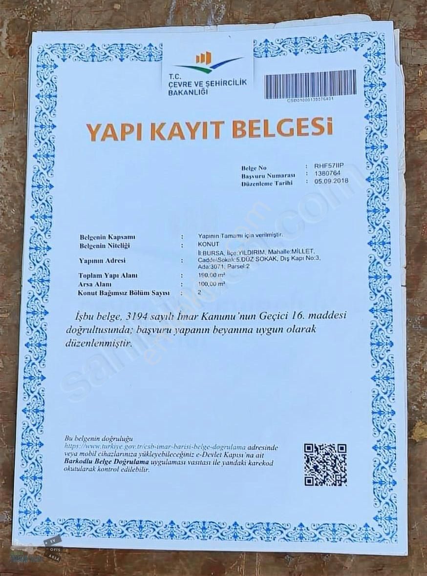 Millet Mah. 2 Kat 3+1 100m2 Müstakil Bina - Görsel 2