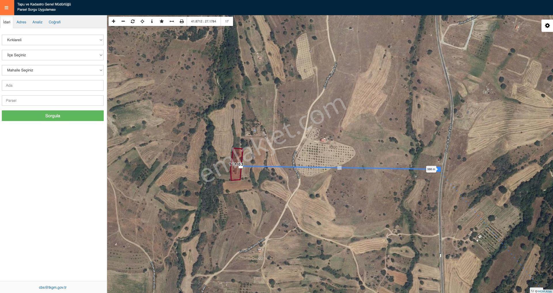 Kırklareli Kofçaz Elmacıkta Satılık Kupon 2.693 M2 Tarla - Görsel 25
