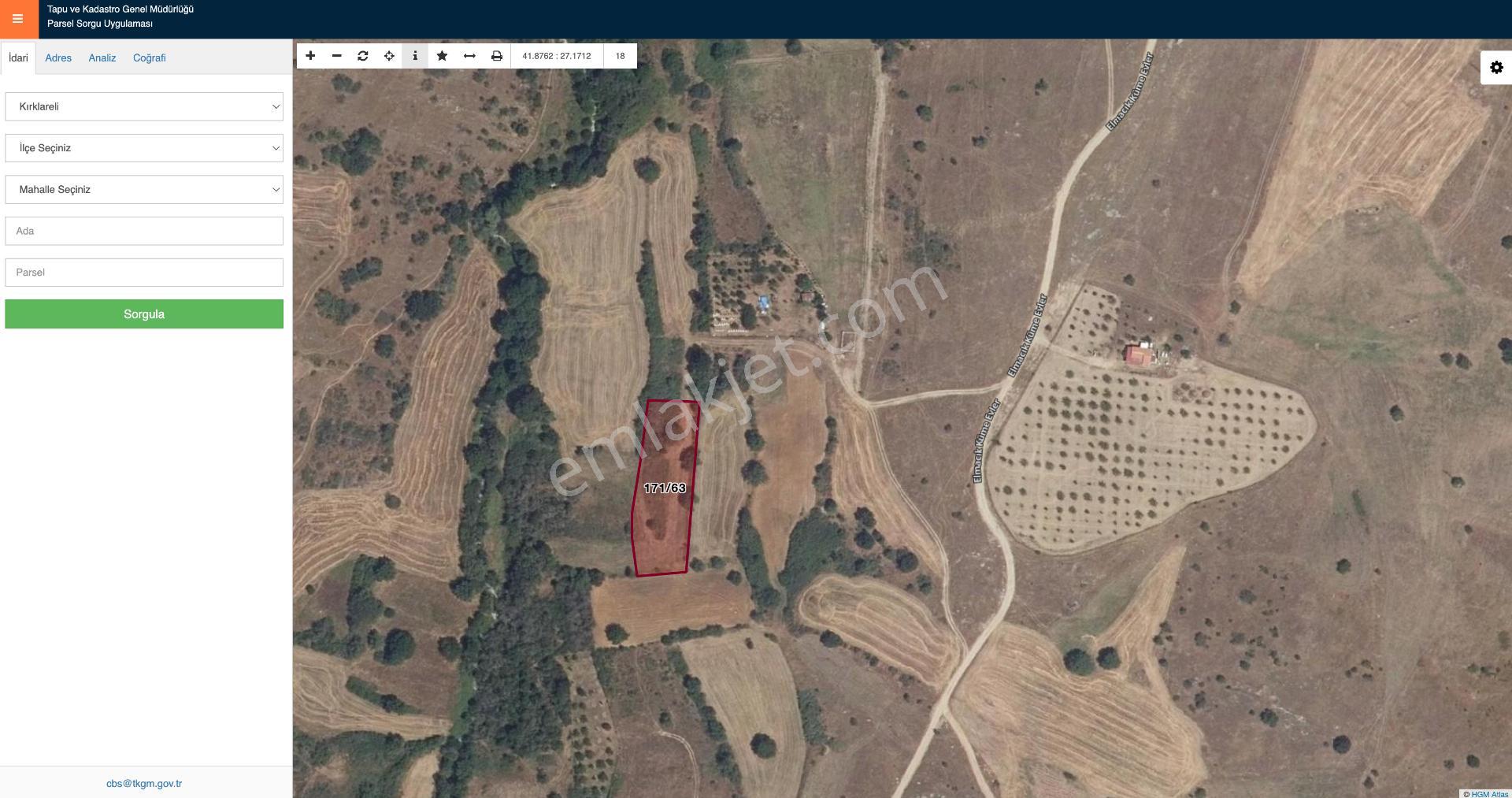 Kırklareli Kofçaz Elmacıkta Satılık Kupon 2.693 M2 Tarla - Görsel 21