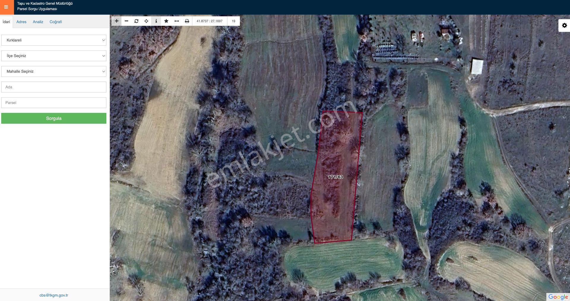 Kırklareli Kofçaz Elmacıkta Satılık Kupon 2.693 M2 Tarla - Görsel 24