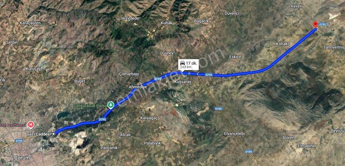 Çorum Mecitözü Tanrıvermiş Mah. Yukarıyazı Mevki Tek Tapu Tarla - Görsel 3