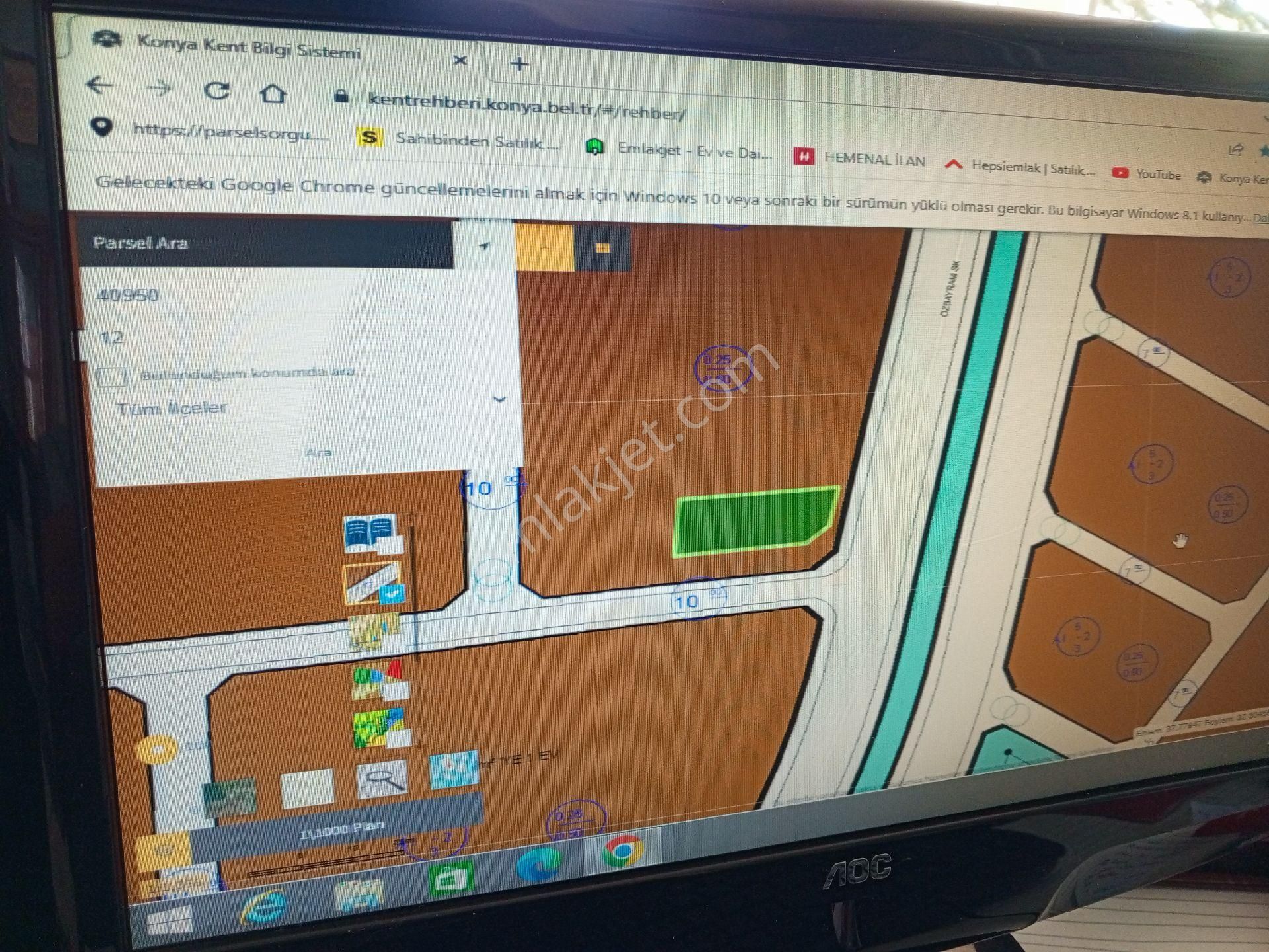 Konya Meram Yaylapınar Mah. 581 M2 Konut İmarlı Satılık