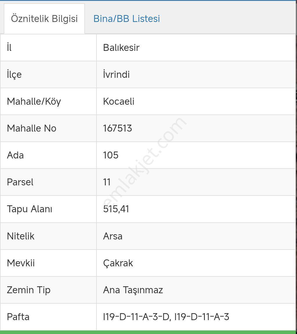 Balıkesir/ivrindi Kocaeli Köyünde Satılık Arsa - Görsel 2