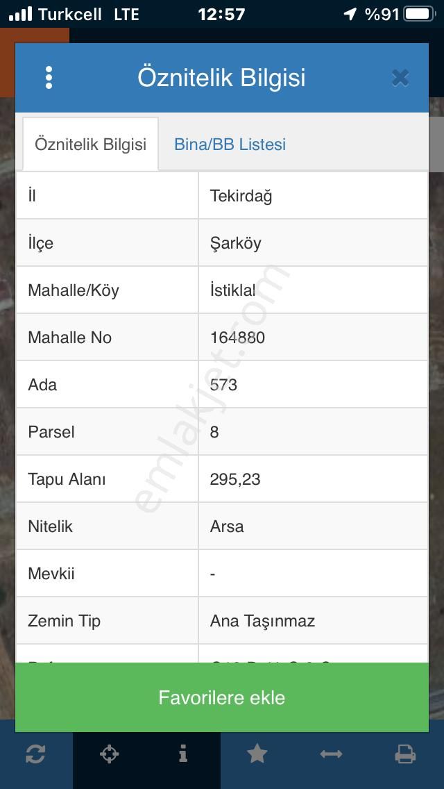 Şarköy De Işık Emlaktan İstiklal Mah De 590 M2 0/25 İmarlı İki Arsa - Görsel 17