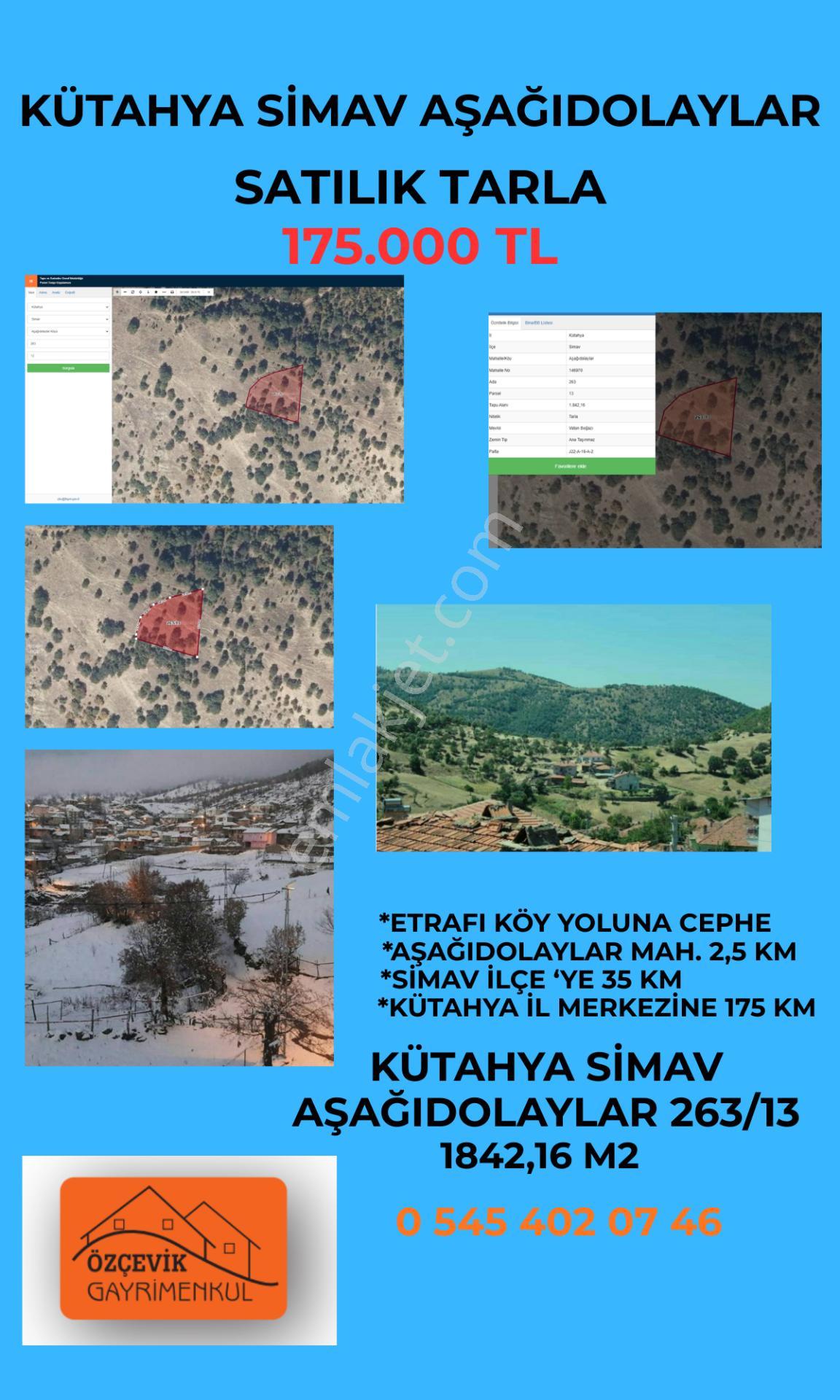 Kütahya Simav Aşağıdolaylar 'da Satılık Tarla - Görsel 7