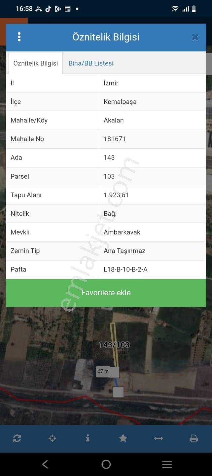 Kemalpaşa Akalan'da Satılık Yatırıma Uygun Tarla