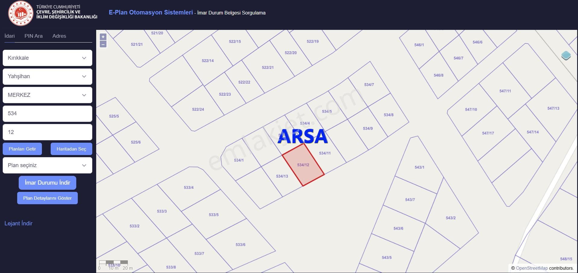 Kırıkkale Podium Avm Arkası 10 Kat İmarlı Kat Karşılığı Vermeye Uygun Arsa - Görsel 3
