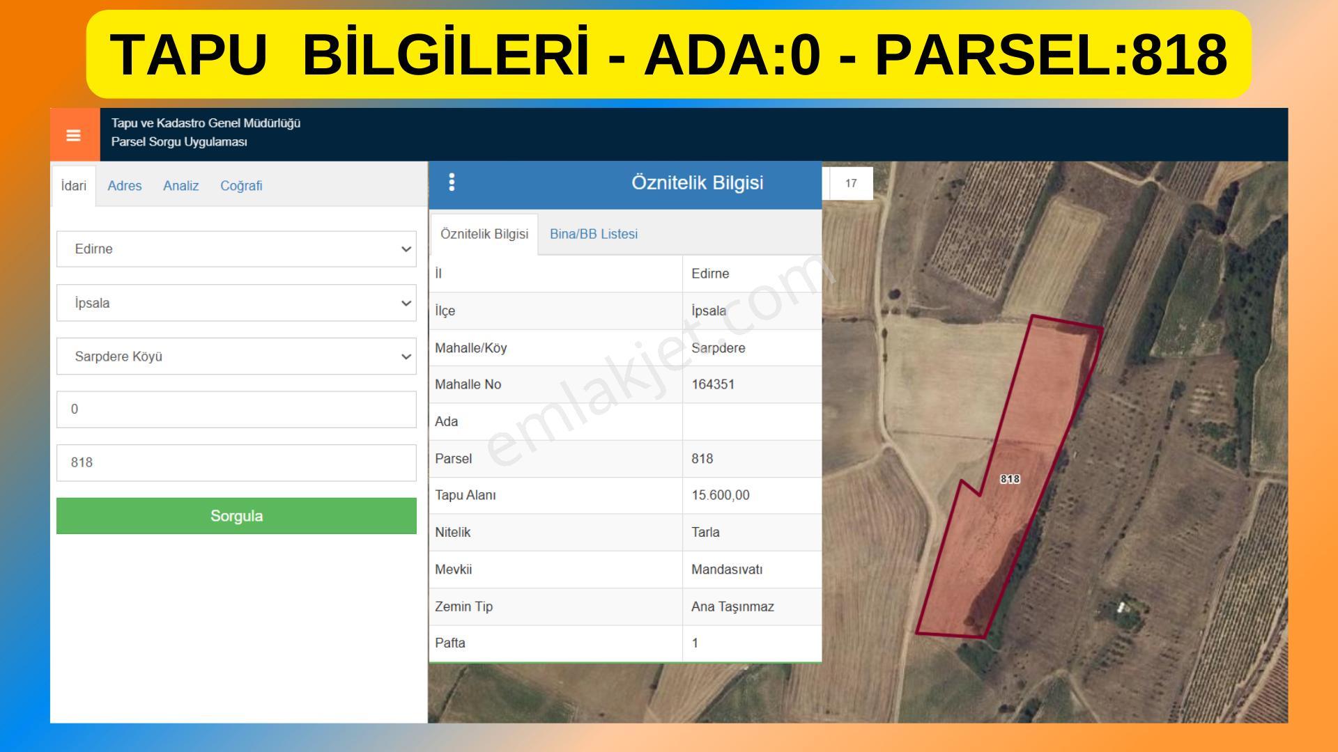 Edirne İpsala Sarpdere-satılık Tarla-yolu Var-29 Dekar - Görsel 11