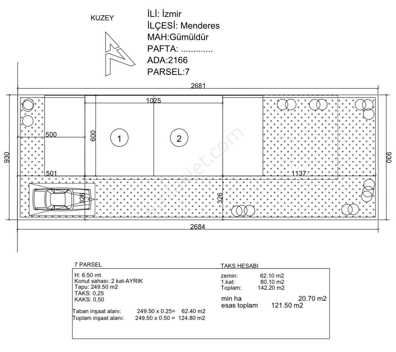İmarlı 251m2 Arsa Denize Yürüme Mesafesinde - Görsel 3