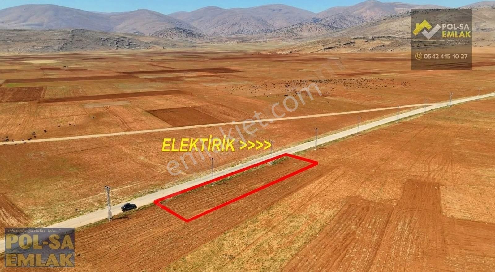 Korkuteli İmecik Köyü Satılık 503m2 Tarla Asfalt Yola Cephe - Görsel 8