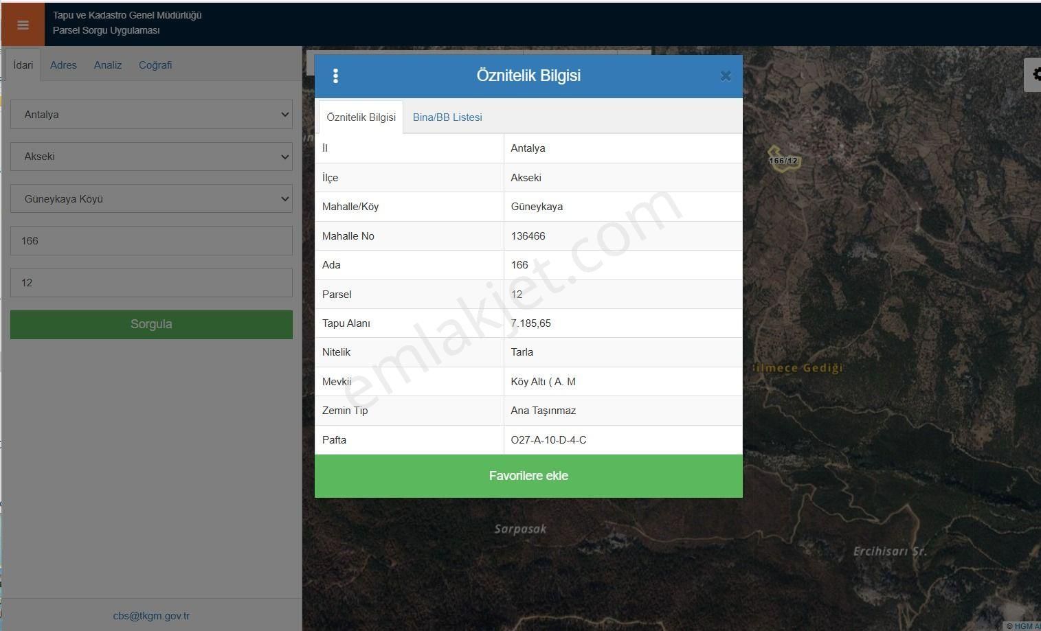 Elektrik & Su Hazır – Manavgat Güneykaya’da Ev Yapmaya Uygun Arazi - Görsel 7
