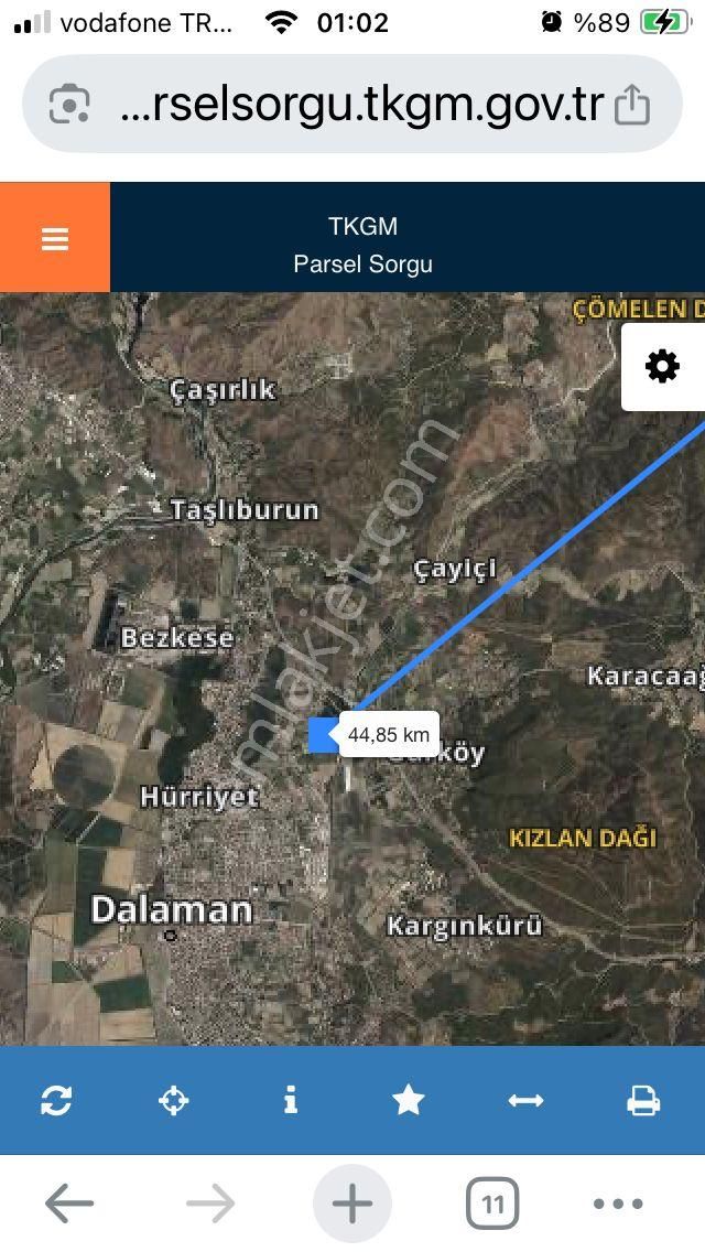 Denizli Çameli Sarıkavak Mah Satılık Tarla - Görsel 8