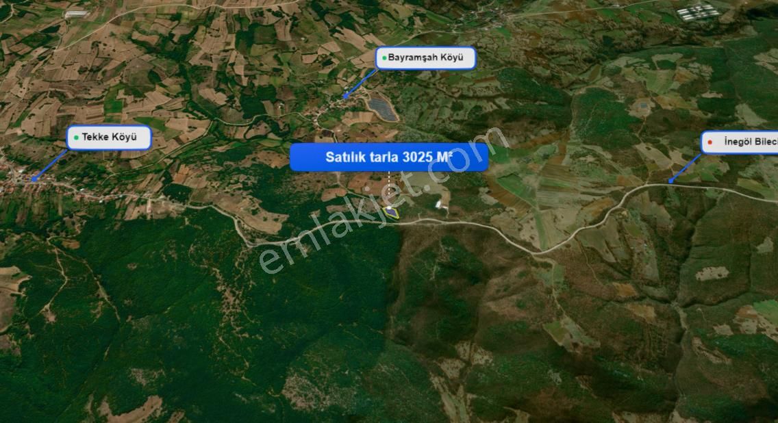 Roma' Dan Bayramşah Mh' De Satılık Tarla - Görsel 9