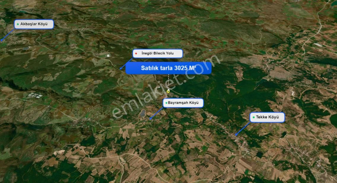 Roma' Dan Bayramşah Mh' De Satılık Tarla - Görsel 5