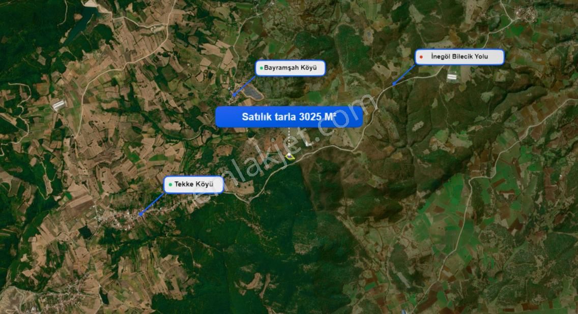 Roma' Dan Bayramşah Mh' De Satılık Tarla - Görsel 8