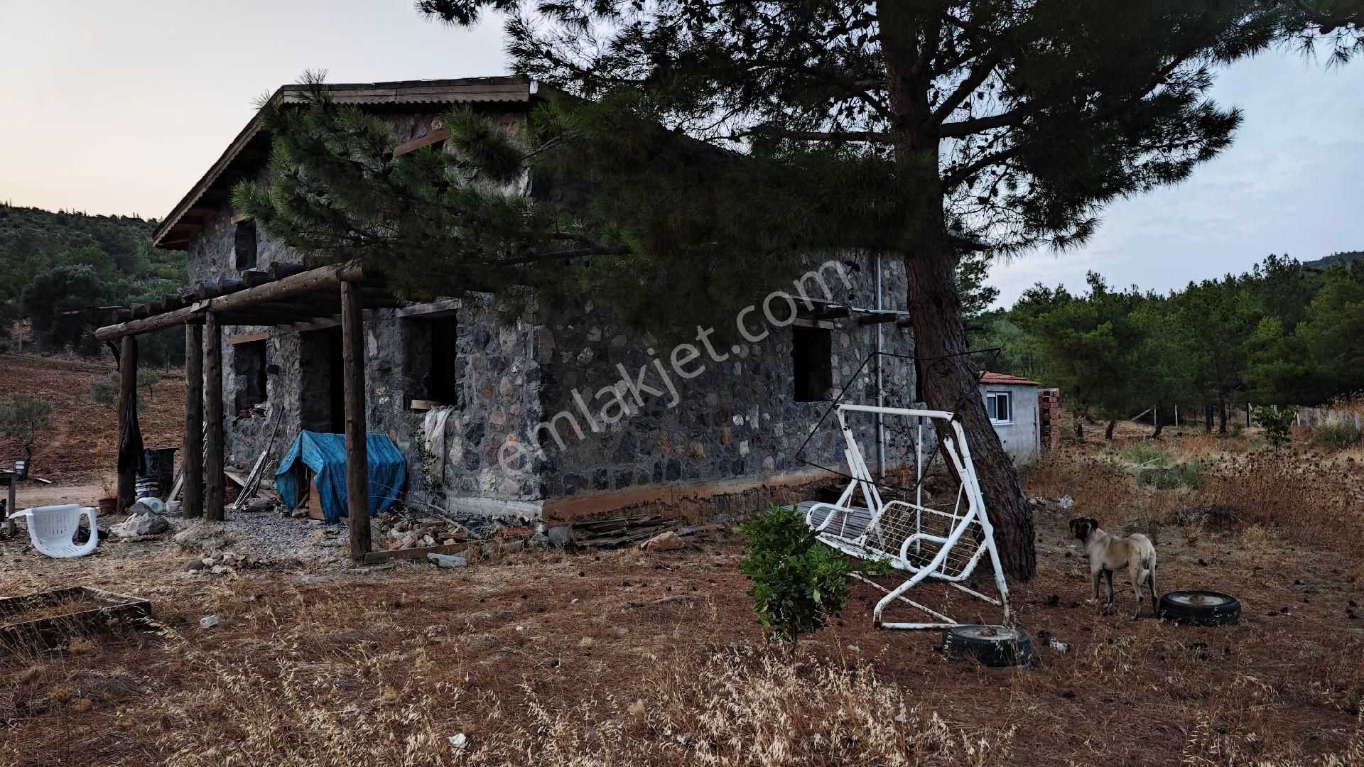 Urla Kadıovacık Köyü Satılık Arazi Ve Doğaltaş Taş Ev - Görsel 19