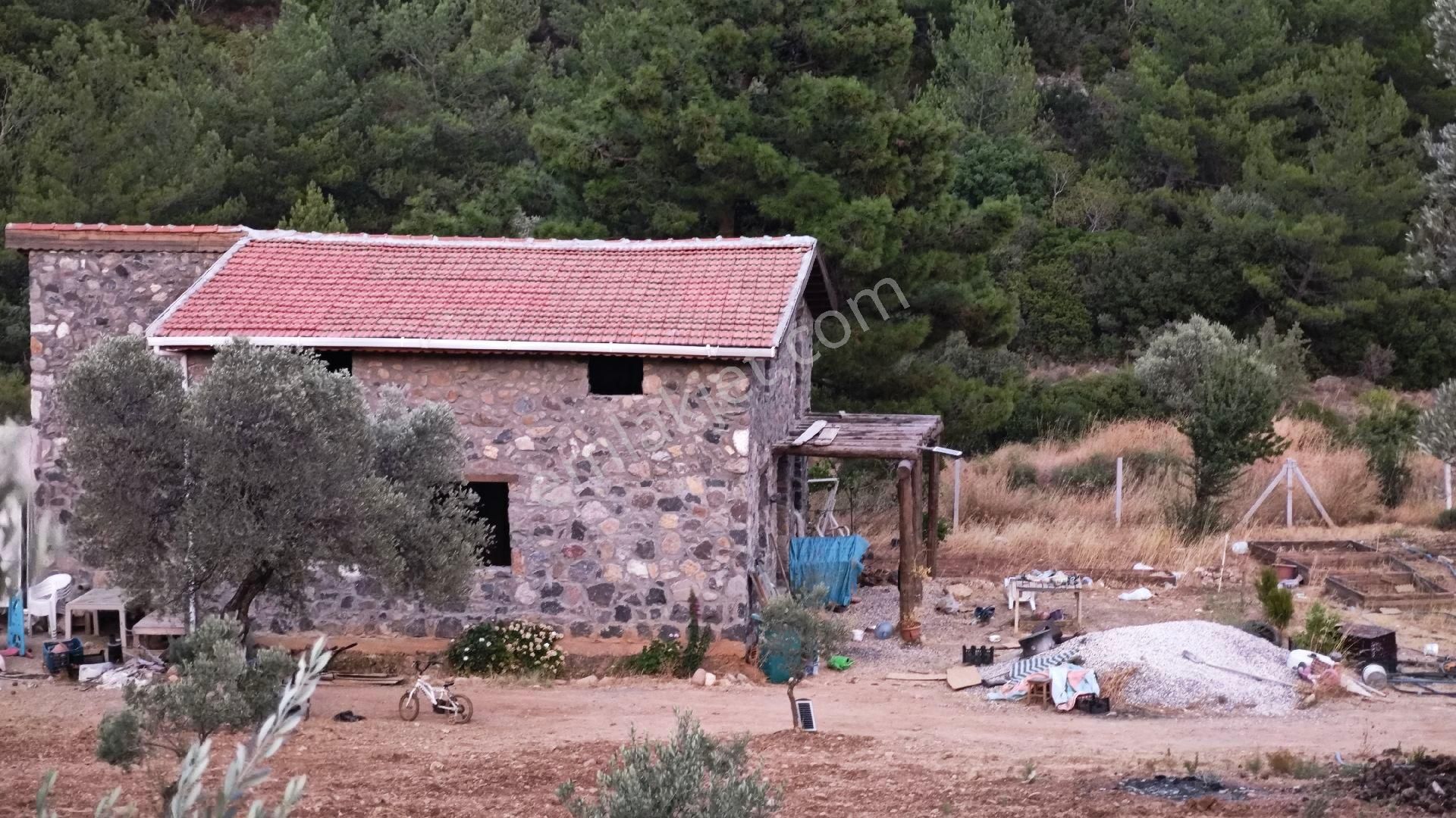 Urla Kadıovacık Köyü Satılık Arazi Ve Doğaltaş Taş Ev - Görsel 30