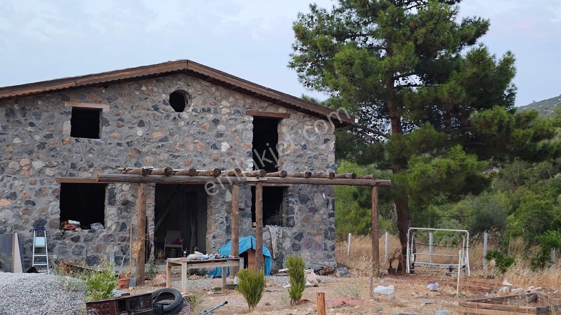 Urla Kadıovacık Köyü Satılık Arazi Ve Doğaltaş Taş Ev - Görsel 10