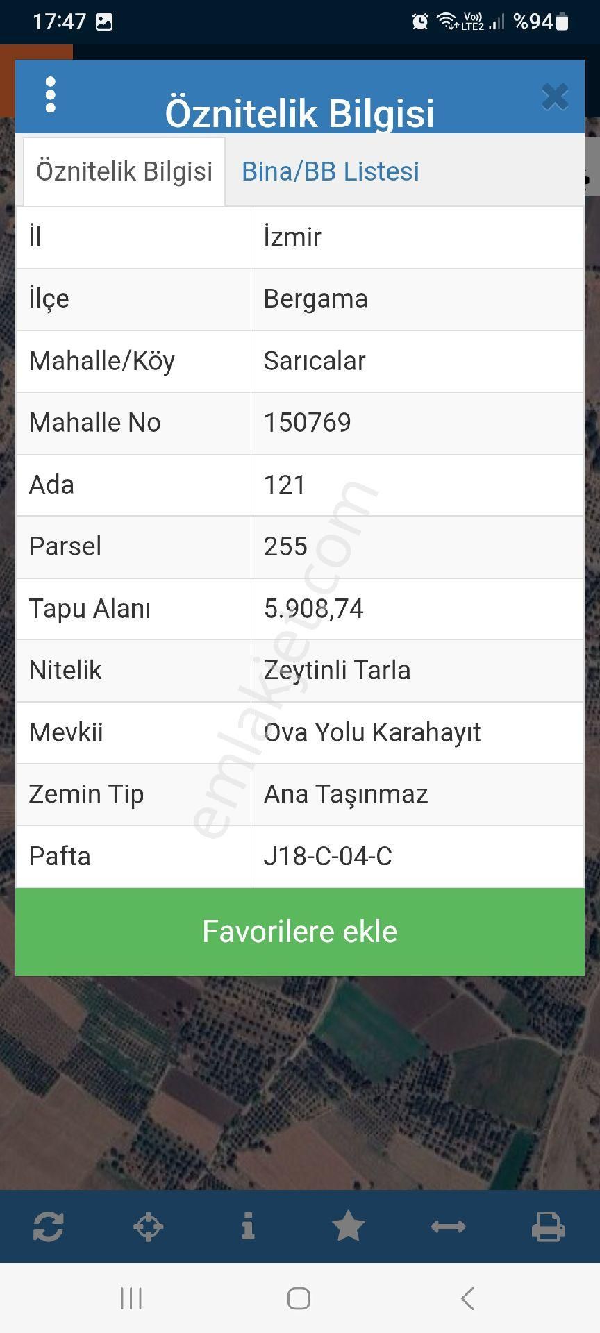 Satılık Müstakiltapu Zeytinlik