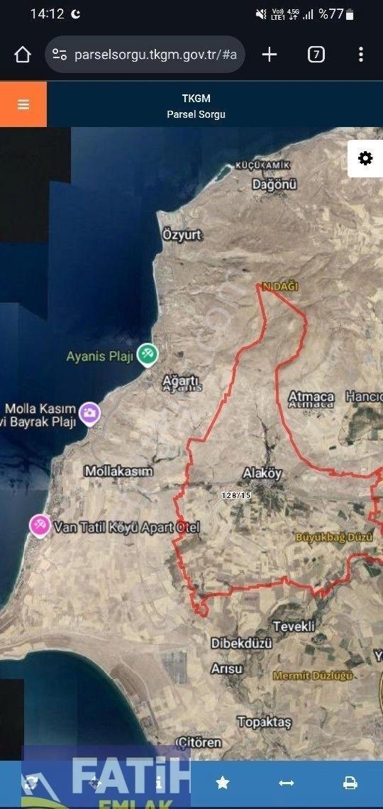 ‼️‼️acil Satılık 5.600 M2 Tarla Köye Yakın Alaköy Mah Tuşba - Görsel 3