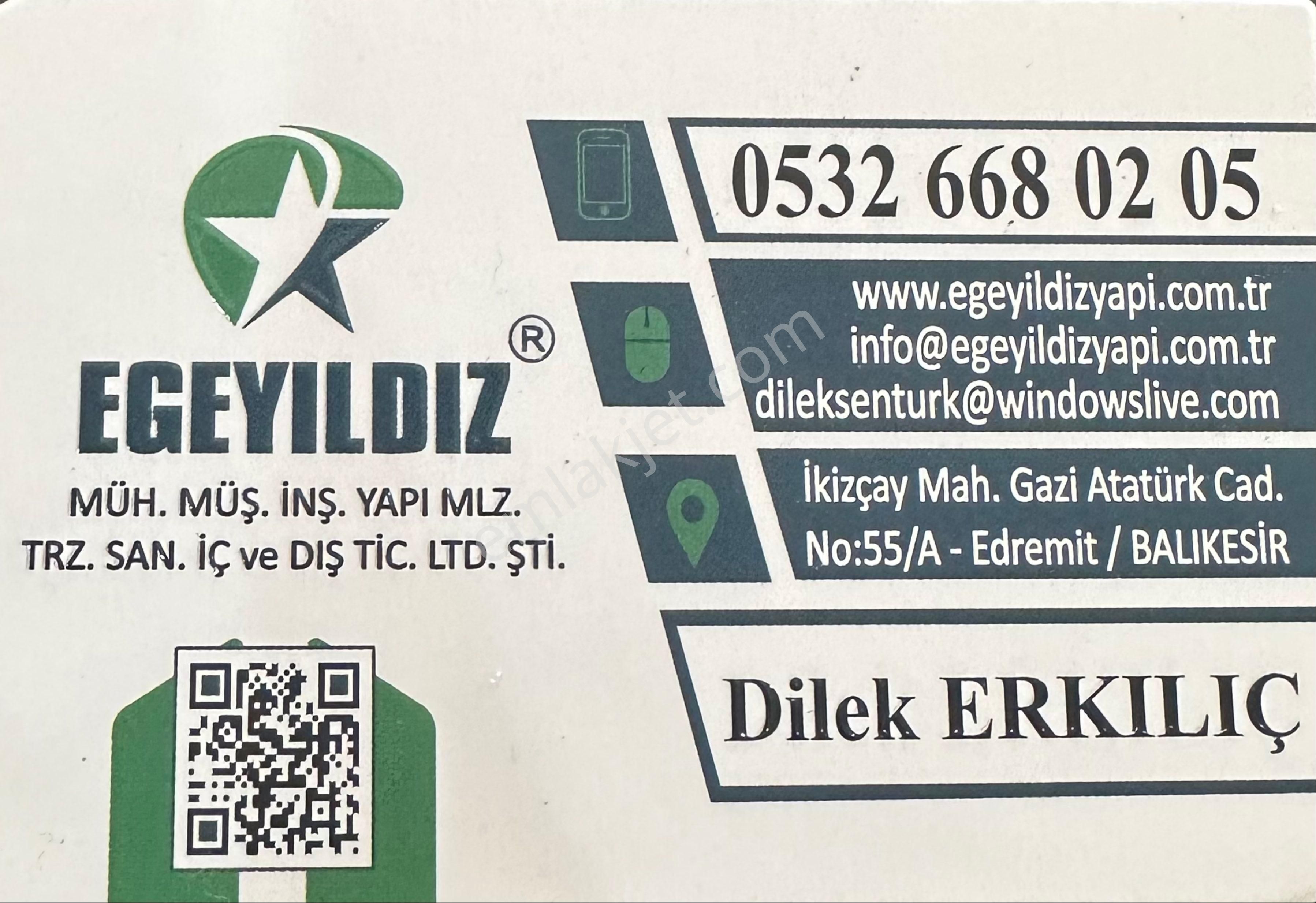 << Egeyıldız >> Burhaniye Yabancılar Satılık Zeytinlik 3.920m2