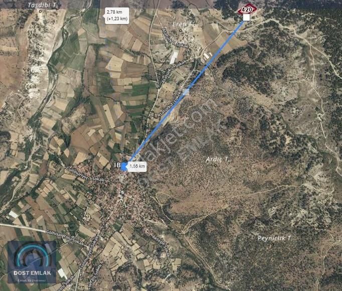 Gölhisar İbecikte Tek Tapu 5845 M² Tarla - Görsel 9