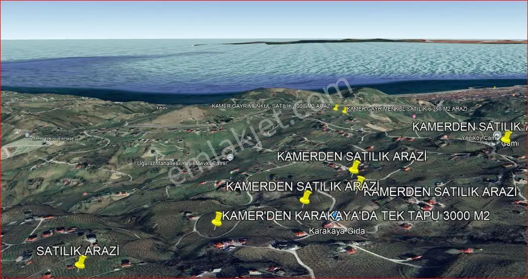 Trabzon,ortahisar,karakaya'da Satılık Tek Tapu 3 Dönüm Arazi(açıklamayı Okuyunuz) - Görsel 2